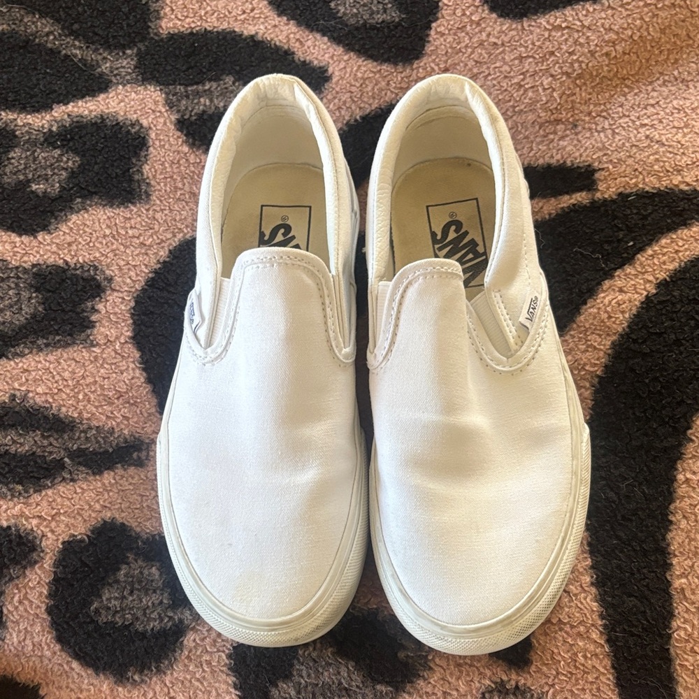 Vans Classic White Slip-On Sneakers